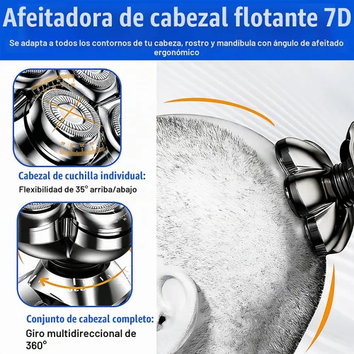 Vista 4 de Reemplazo magnético de la cabeza de la afeitadora de 7 cabezas para la Plata/paquete de 3