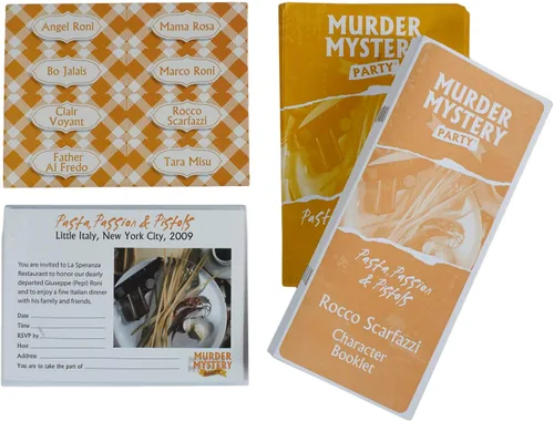 Vista 3 de Juego de mesa Murder Mystery Party Pasta, Passion & Pistols