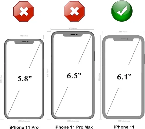 Vista 2 de Funda para iPhone 11 (6.1 pulgadas) con 2 protectores de pantalla Resistente cuerpo completo de grado militar protección contra caídas Funda
