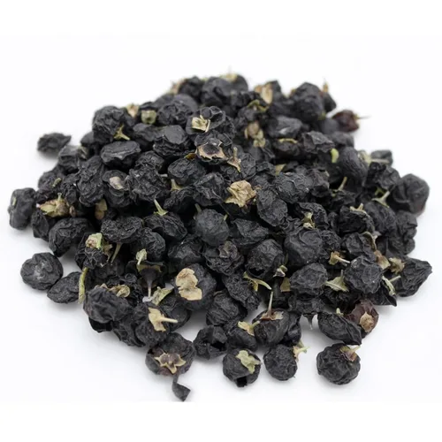 Vista 3 de Bayas negras de Goji 8.8 oz Qinghai Wolfberry Berry té de bayas secas de Goji Bayas de Goji 8.82 oz Harvested at Peak Ripeness Whole Berry Hot or