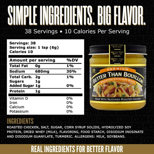 Vista 2 de Better Than Bouillon, base de pollo 8 oz