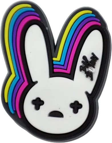 Vista 7 de 32PCS Bad Bunny Shoe Charms Decoration for Clog Sandals, Cartoon Bad Bunny Croc Charms Accessories for Girls Boys Kids Teens Men Women Party Favor