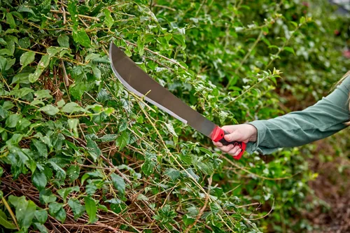Vista 4 de ErgoHandle Machete, 18 in. con funda de nailon