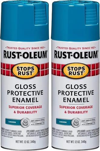 Vista 53 de Rust-Oleum 7776830 - Pintura en aerosol para prevención del óxido, 12 onzas, negro plano