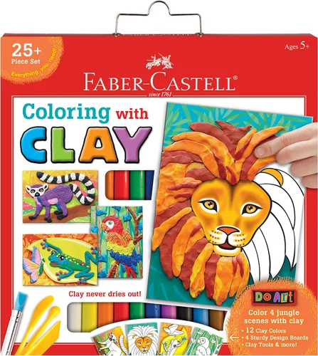 Vista 9 de Faber-Castell World Colors - Arcilla para modelar para niños, juego sensorial