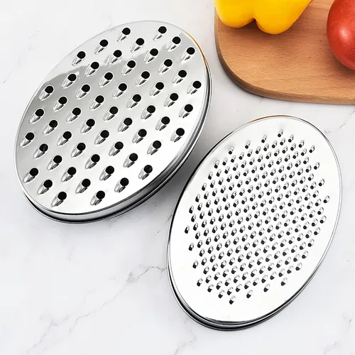 Vista 7 de Rallador de queso de acero inoxidable con recipiente de almacenamiento hermético, rallador de caja para cocina, triturador para parmesano, queso