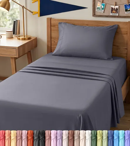 Vista 89 de Utopia Bedding - Juego de sábanas de microfibra cepillada, resistente al encogimiento y a la decoloración, de fácil cuidado, 3 piezas, tamaño Beige