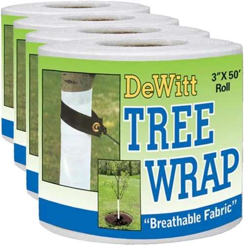 Vista 4 de Dewitt Envoltura para árbol de 3 pulgadas x 50 pies color Blanco TW3W, Blanco