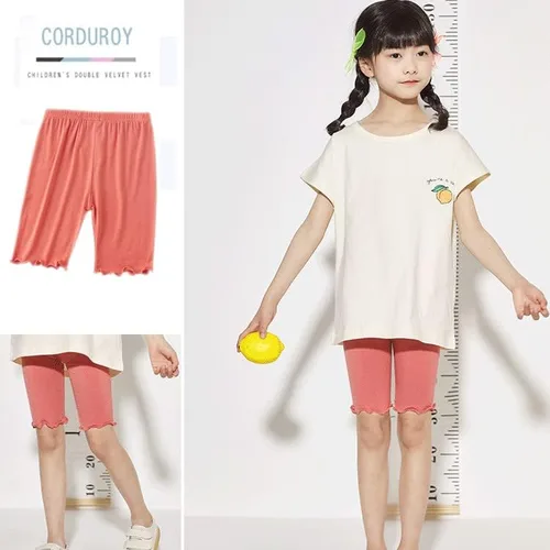 Vista 4 de Pantalones cortos de ciclismo de baile para niñas, paquete de 4 pantalones cortos de seguridad activa para parque infantil, gimnasio, deportes