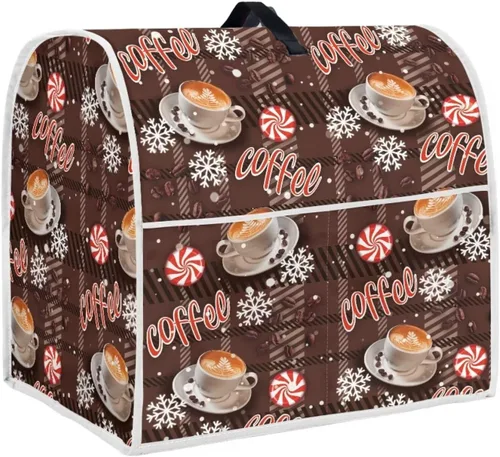 Vista 28 de UNICEU Protector de cubierta de batidora de soporte de cocina con estampado retro de mariposa de girasol, con mango superior, cubierta de polvo