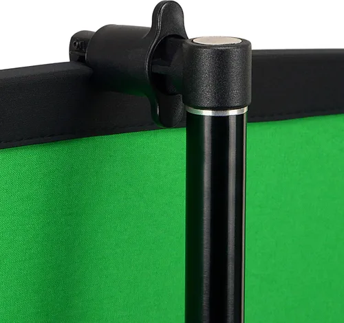 Vista 4 de Fotodiox Kit de fondo plegable Chromakey verde + azul 2 en 1 de 5 x 7 pies, con soporte de soporte