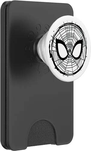 Vista 7 de Máscara de Spider-Man de Marvel, agarre y soporte para teléfonos y tabletas, Negro