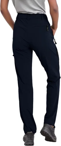 Vista 2 de Hiking Pants for Women Waterproof Quick Dry Cargo Pants Travel Camping Workout Pants Mountain Trouser with Pocket