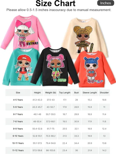 Vista 7 de L.O.L. Surprise! Sudadera con capucha de manga larga para niñas