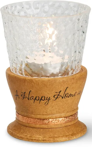 Vista 18 de Pavilion Gift Company 5676 Comfort Candles - Portavelas redondo de 5 pulgadas, familia
