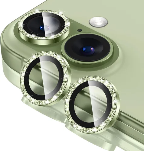 Vista 43 de Tensea Protector de Lente de Cámara para iPhone 13 mini/iPhone 13, Cubierta de Cámara de Vidrio Templado 9H Protector de Pantalla Anillo Individual