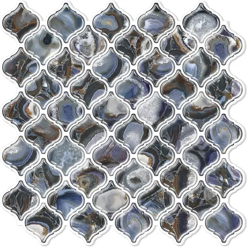 Vista 16 de STICKGOO Arabesque Protector contra Salpicaduras Despegar y Pegar, 12"X12" Azulejo Protector contra Salpicaduras para Cocina Despegar y Pegar