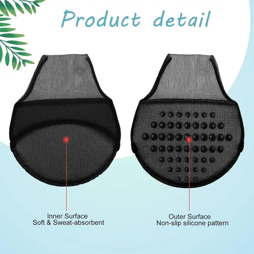 Vista 4 de 10 pares de calcetines para mujer con almohadillas acolchadas, almohadillas para el antepié, cojines medios calcetines, protectores antideslizantes