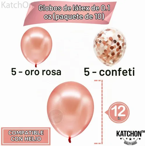 Vista 3 de KatchOn Globos de oro rosa con el número 33 de 40 pulgadas
