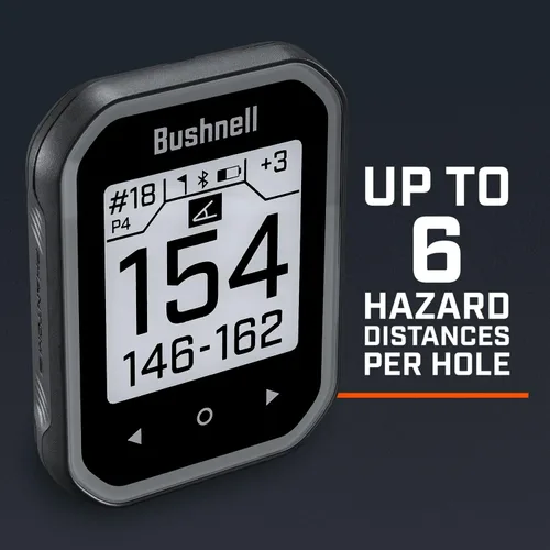 Vista 4 de Bushnell Phantom 3 (negro) Slope Golf GPS Handheld PlayBetter Bundle Touchscreen, Auto Course & Hole Recognition, Auto Score Entry Includes