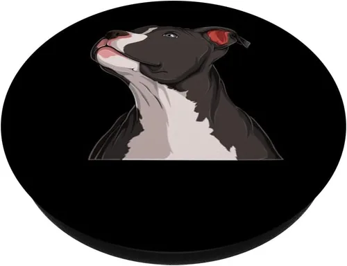 Vista 2 de American Pit Bull Pitbull Terrier - Cabeza de perro canina PopSockets intercambiables