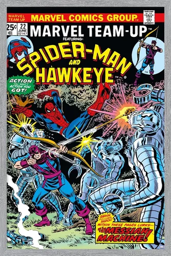 Vista 13 de Trends International Marvel Comics - Póster de pared de Hawkeye y Spider-Man, 22.4 pulgadas de largo x 14.7 pulgadas, versión enmarcada de madera