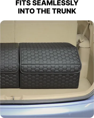 Vista 7 de Owleys Organizador plegable de maletero para Ford Maverick - Almacenamiento plegable de carga con tapa - Pequeña caja de camioneta y organizador