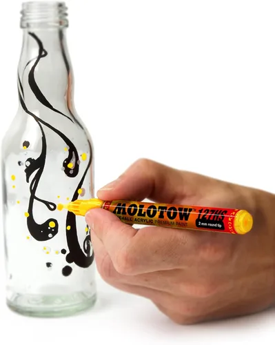 Vista 3 de MOLOTOW One4All - Marcador de pintura acrílica, 4 mm, burdeos, 1 unidad (227.204)
