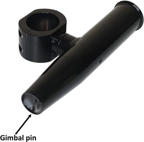 Vista 7 de Soporte de varilla de aluminio con abrazadera única en ajuste 1.5 ", 1.875 ", 2 "pulgadas horizontal o vertical Torre de barco de pesca/poste