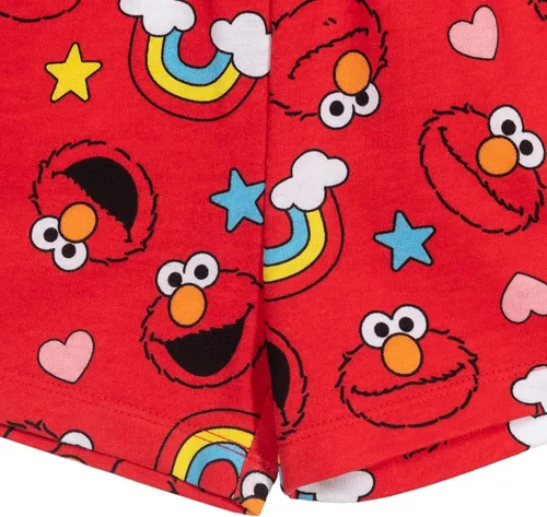 Vista 6 de Sesame Street Elmo - Mameluco de rizo francés con volantes para niñas