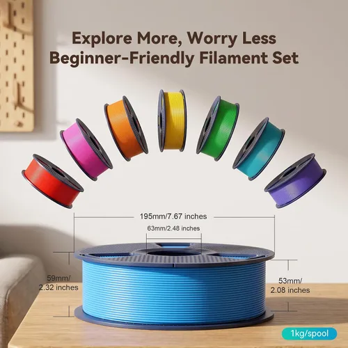 Vista 8 de SUNLU Filamento PETG 2.0, filamento de impresora 3D, color blanco hueso 2.2 lbs Bone White