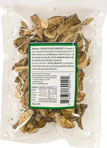 Vista 2 de Mushroom House Champiñones secos Porcini Premium, 2 Oz