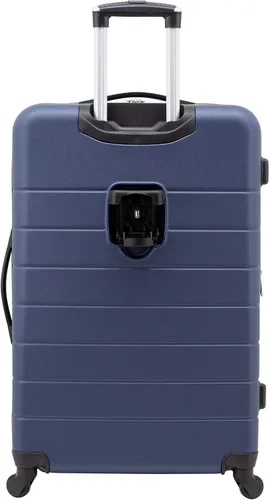 Vista 11 de Wrangler - Juego de piezas de equipaje inteligente con portavasos y puerto USB, Azul marino