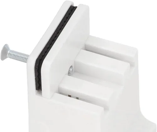 Vista 6 de Srliya 4 elevadores de mesa para cama, elevadores de muebles ajustables con abrazadera de tornillo, elevadores de muebles resistentes para sofá