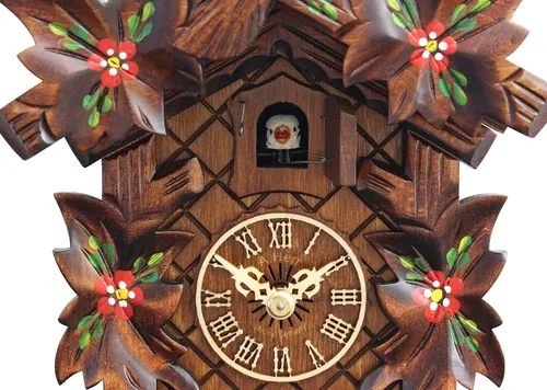 Vista 4 de Reloj de cuco - Flores de primavera