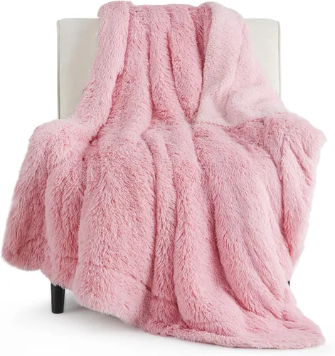 Vista 24 de Bedsure GentleSoft Manta de Tiro de Piel Sintética Esponjosa y Suave para Sofá, Forro Polar Sherpa Suave Regalos Acogedores para Mujeres, Manta