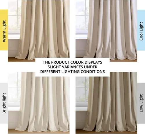 Vista 12 de HPD Half Price Drapes Cortinas Opacas de Terciopelo - 84 Pulgadas de Largo 1 Panel Cortina Opaca Signature Plisada para Sala de Estar y Dormitorio