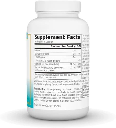 Vista 2 de Source Naturals Pastillas de zinc Wellness - 60 pastillas