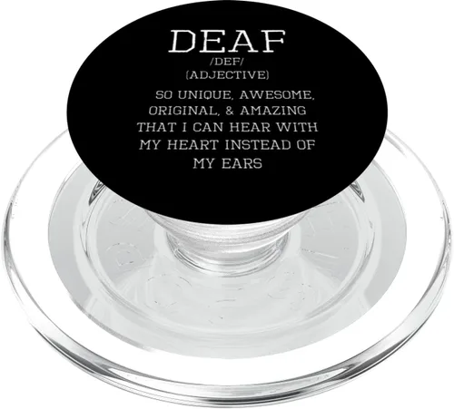 Vista 7 de Deaf Pride Self Esteem Inspirational Motivational Shirt PopSockets Standard PopGrip