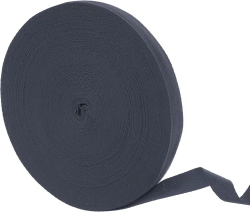 Vista 113 de uxcell Cinta de sarga de algodón de 50 yardas, cinta de espiga de 3/8 pulgadas para coser ropa, manualidades (azul)