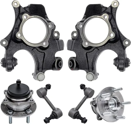 Vista 37 de Detroit Axle - Kit de nudillos traseros izquierdo FWD para Hyundai Santa Fe 2007-2009 Veracruz 2007-2012, reemplazo del conjunto de cojinete