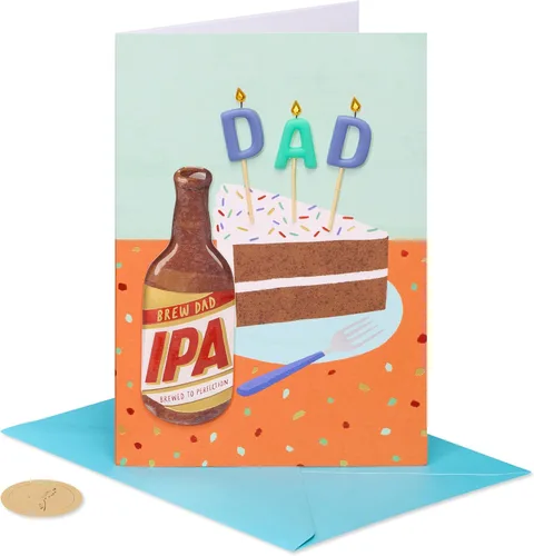 Vista 4 de Papyrus Tarjeta de cumpleaños para papá (Hoppy Birthday)