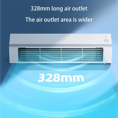 Vista 4 de Portable Air Conditioners, tower fan for bedroom with remote, portable rechargeable personal air cooler with remote control, 3 Wind Speeds Quiet Blue