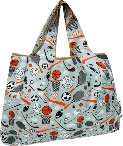 Vista 35 de allydrew Bolsas de comestibles reutilizables de nailon plegables grandes
