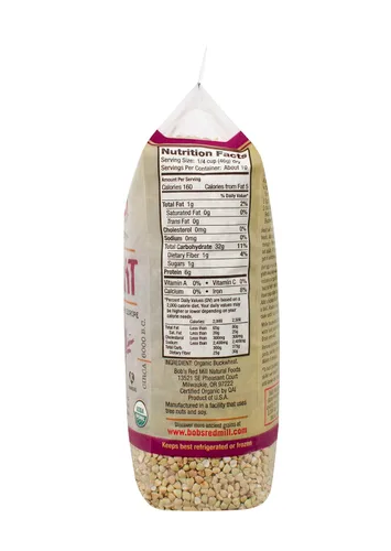 Vista 2 de Bob's Red Mill, granos de trigo sarraceno integral orgánicos, sin gluten, 16 oz (453 g)