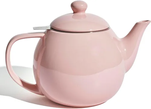 Vista 10 de Sweese Tetera de porcelana de 27 onzas con infusor para té de hojas sueltas, gris azulado