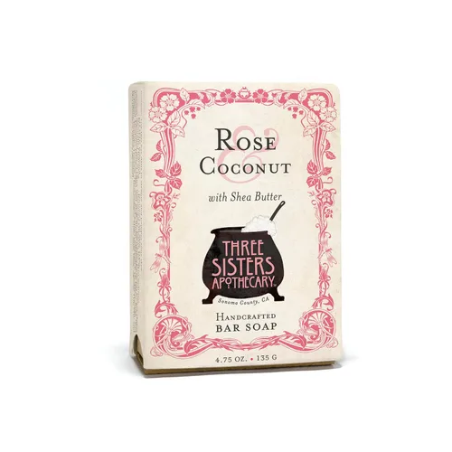 Vista 20 de Three Sisters Apothecary 4.75 oz. Jabón en barra artesanal (Naranja dulce y coco)