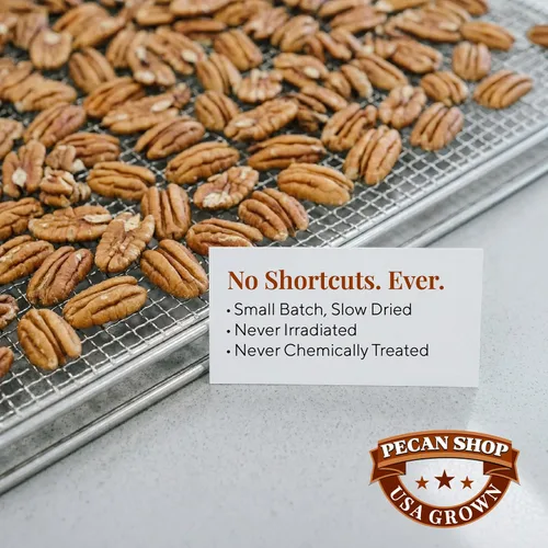 Vista 5 de Nueces sin sal germinadas orgánicas crudas Pecan Shop 12 onzas (Paquete de 2)