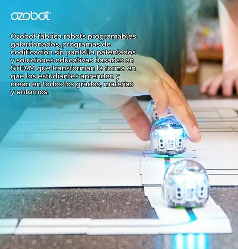 Vista 2 de Kit de Imanes de Código de Color Ozobot Movimientos Especiales, Herramienta de Aprendizaje de Programación Interactiva para Niños de 3 años