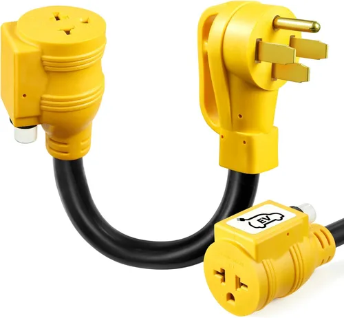 Vista 13 de Adaptador de enchufe macho NEMA N6-30P de 30Amp a enchufe de secadora a adaptador de cargador EV de 6-20R, enchufe de secadora de 3 clavijas de 30A
